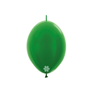 B/25 Globos Latex Link-O-Loon Sempertex Metal Verde R12″/30cm