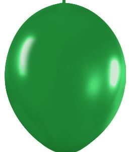 B/25 Globos Latex Link-O-Loon Sempertex Metal Verde Selva R12″/30cm