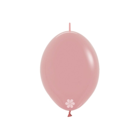 B/50 Globos Latex Link-O-Loon Fashion Fashion Rosa Palo Solido R6″/15cm /Ref: LOL6-010