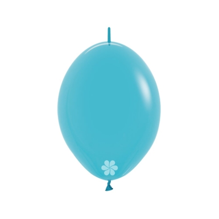 B/50 Globos Latex Link-O-Loon 6 Sempertex Fashion Azul Caribe R6″/15cm /Ref: LOL6-038