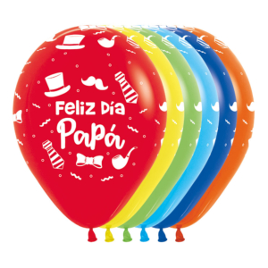 B/12 Fashion Surtido Colores Feliz Día Papa R12/30cm /Ref: R12-PAPA F