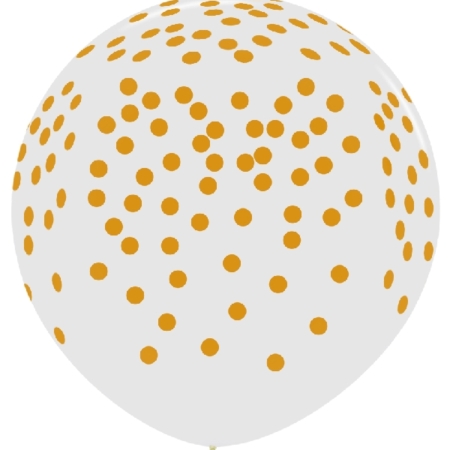 B/10 Cristal Confetti Dorado 36/90cm /Ref: R36-CONFTD