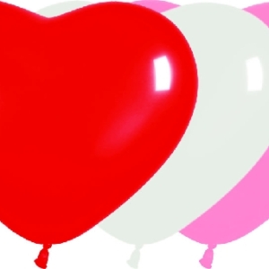 B/50 Globos Latex Sempertex Corazon Fashion Solido Colores Surtidos R6″/15cm /Ref: R6-FCORS 2