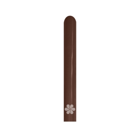 B/50 Globos Latex Modelar Fashion Solido Chocolate 5cm X 150cm /Ref: 260-076