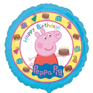 18″/45cm Globo Feliz Cumpleaños Peppa Pig – Aluminio /Ref: 3159201