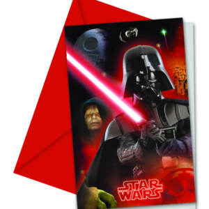 1 Pack de Invitaciones 6 Invitaciones STAR WARS & HEROES /Ref: 84397