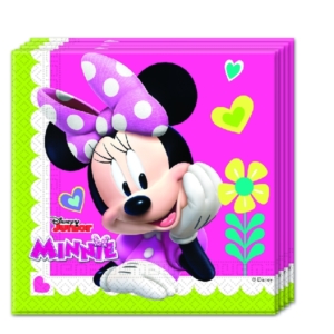 .Pack 20 Unds. Servilletas papel 33x33cm Minnie Rosa /Ref: 87864