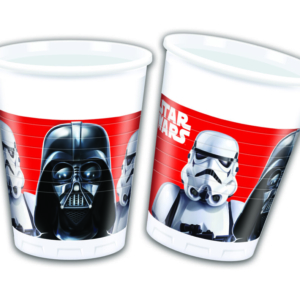 .Pack 8 Unds. Vasos de Plástico 200ml STAR WARS FINAL BATTLE /Ref: 88137