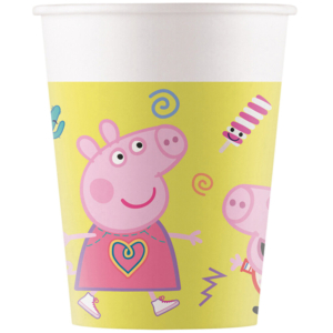 .Pack 8 Unds. Vaso de Papel 266ml Peppa Pig /Ref: 93471