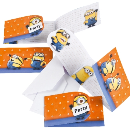 1 Pack de Invitaciones 6 Invitaciones Minions (6 Unds.) /Ref: 997978