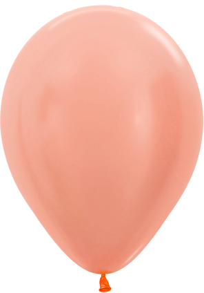 B/100 Globos Latex R5 Sempertex Satin Durazno-Melocoton 13cm Ø /Ref: R5-460