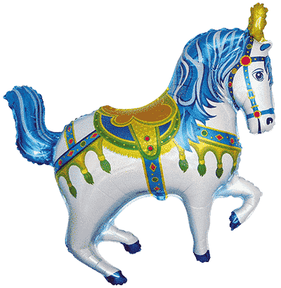 .CABALLO FERIA AZUL 35″/88cmx 39″/99cm / Ref: 901668A