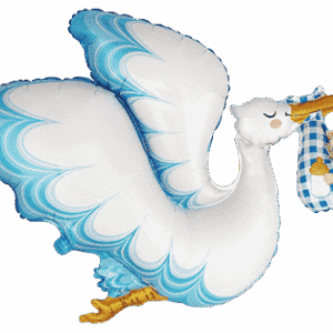 STORK BABY BOY 31″/80cm x 38″/96cm / Ref: B901824