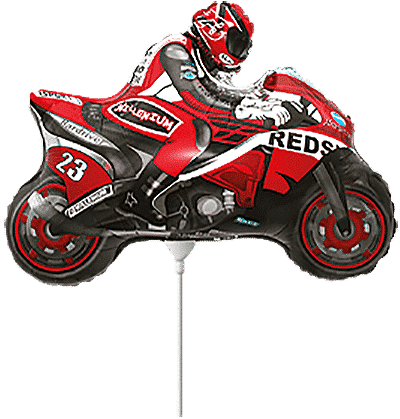 .12″/30cm x 9″/22cm MOTO RACING MINI ROJO / Ref: 902663R