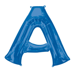 :Letra A Foil Balloons Azul 16″/40cm /Ref: 3825311
