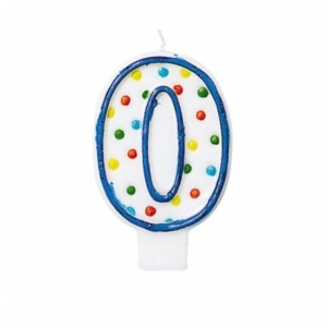  *Velas Polk Dot Birthday (Nº 0) /Ref: INT176000