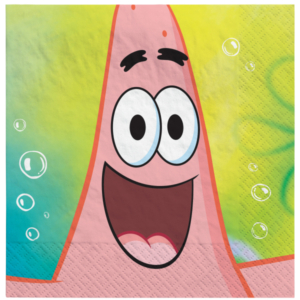 .Pack 16 Unds. Servilletas papel 33cm Bob Esponja Patricio /Ref: 512627-66