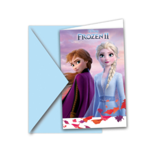 1 Pack de 6 Invitaciones de fiesta – Frozen 2 /Ref: 91821