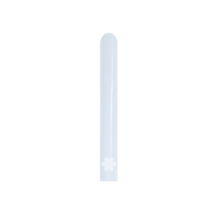 B/100 Globos Latex Modelar Fashion Blanco 2,5cm X 150cm /Ref: 160-005