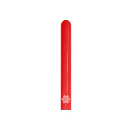 B/100 Globos Latex Modelar Fashion Solido Rojo 2,5cm X 150cm /Ref: 160-015