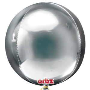 Orbz: Globo Plateado – Metalizado 40-45cm /Ref: 2820199