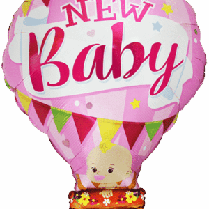 HOT AIR BALLOON GIRL 36″/90cm x 25″/65cm / Ref: B901830