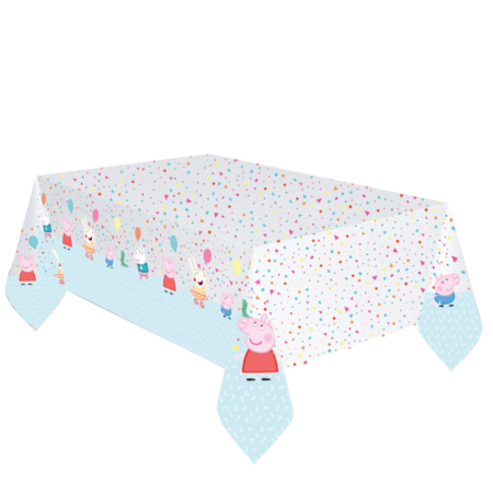 Mantel Plast. Peppa Pig Party 1,8mx1,2m /Ref: 9906334