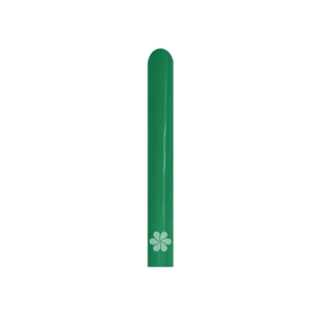 B/100 Globos Latex Modelar Fashion Solido Verde Selva 2,5cm X 150cm /Ref: 160-032