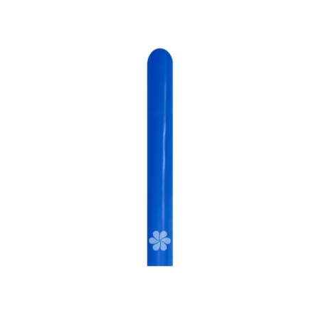 B/100 Globos Latex Modelar Fashion Solido Azul Rey 2,5cm X 150cm /Ref: 160-041
