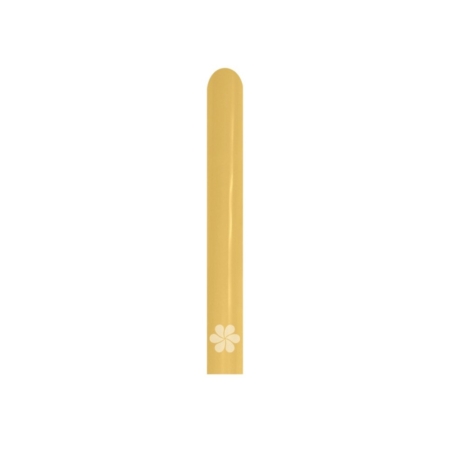 B/100 Globos Latex Modelar Fashion Metal Dorado 2,5cm X 150cm /Ref: 160-570