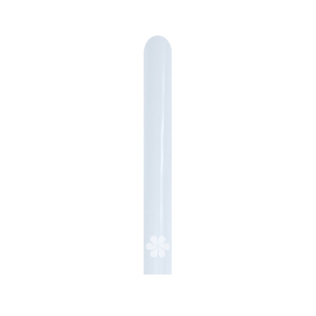 B/20 Globos Latex Modelar Fashion Solido Blanco 7,5cm X 150cm /Ref: 360-005-20
