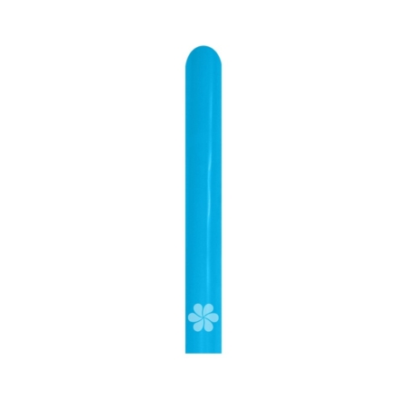 B/20 Globos Latex Modelar Fashion Solido Azul 7,5cm X 150cm /Ref: 360-040-20