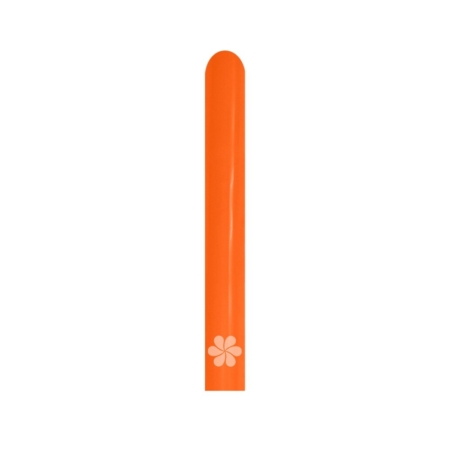 B/20 Globos Latex Modelar Fashion Solido Naranja 7,5cm X 150cm /Ref: 360-061-20