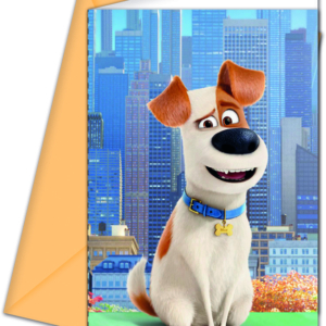 1 Pack de 6 Invitaciones MASCOTAS /Ref: 87222