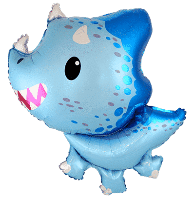 .BABY TRICERATOPS BLUE 32″/82cm.h x 30″/76cm / Ref: 901858AB
