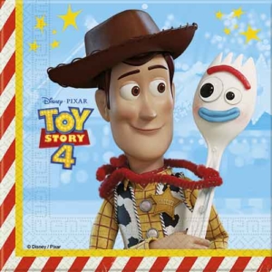 .Pack 20 Unds.Servilletas 33X33cm Toy Story 4 /Ref: 90872