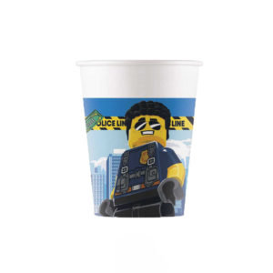 .8 UNDS. VASOS Papel 200ml Lego City /Ref: 93511