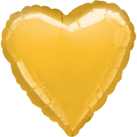 18″/45cm Globo Corazón Oro / Ref: 10585 02