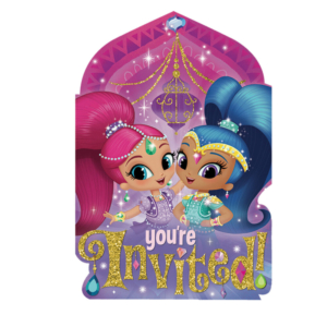 1 Pack de 8 Invitaciones Shimmer y Shine /Ref: 491653-99