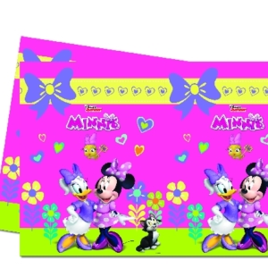 .Pack 1 Und. Mantel Plástico 1,80m x 1,20m Minnie Rosa /Ref: 87865