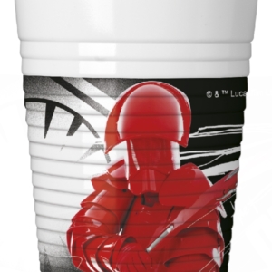 .Pack 8 Unds. Vasos de Plástico 200ml STAR WARS: ULTIMO JEDI /Ref: 88550