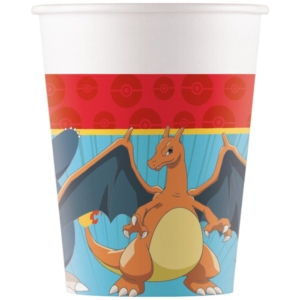 .8 UNDS. VASOS PAPEL 250ml POKEMON /Ref: 98401