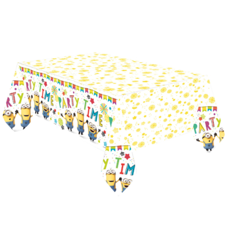 .Pack 1 Und. Mantel Plástico 1,80m x 1,20m Minions /Ref: 9907316
