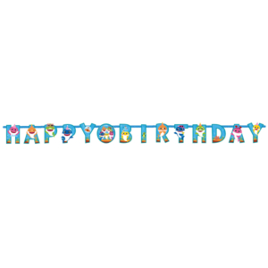 .Banderin Letras Happy Bday Baby Shark /Ref: 9908478