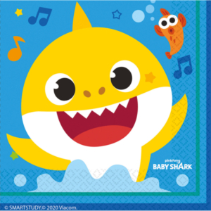 .Pack 16 Unds. SERVILLETAS 33×33 Baby Shark /Ref: 9909040
