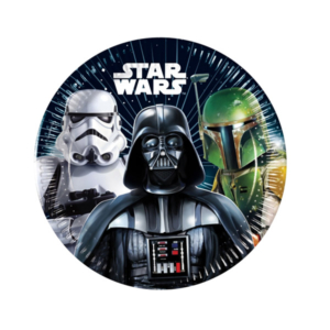 pack 8 unds platos star wars 23cm