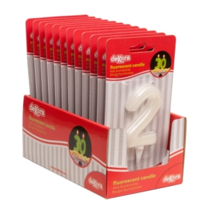  *VELA FLUORESCENTE Nº 2 – 6CM /Ref: 345268