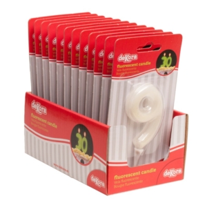  *VELA FLUORESCENTE Nº 9 – 6CM /Ref: 345275