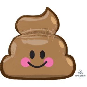 ,Globo Forma de Emoji Poop – Globo Superforma 63cm / Ref: 3568401