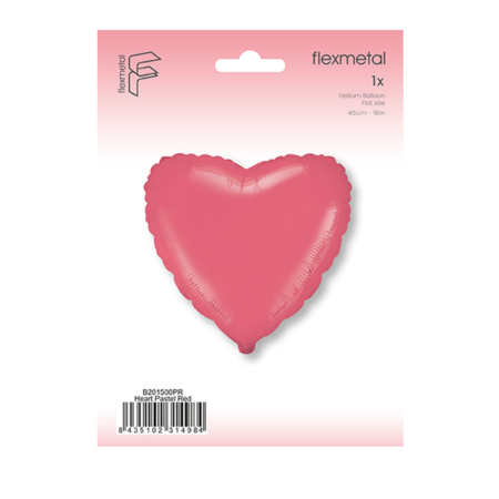 globo corazon rojo pastel